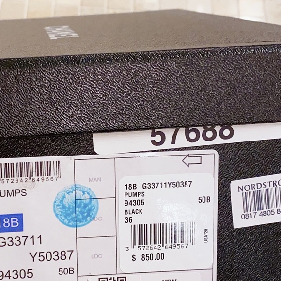 Chanel 18b cap-toe black lambskin pumps shoes 6 - Picture 2 of 7